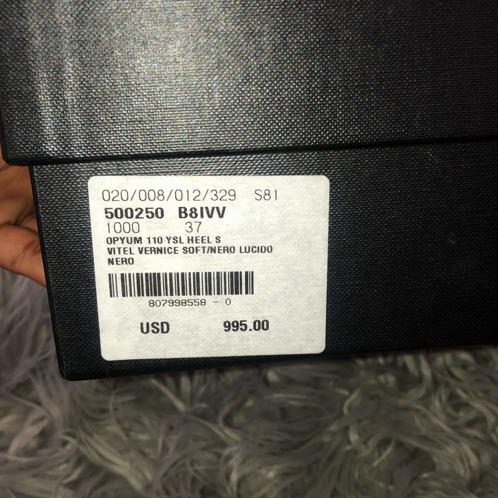 Black YSL “You So Lucky” “Opyum” heel. - Picture 3 of 6